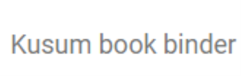 Kusum Book Binder - Yehlanka New Town - Bengaluru