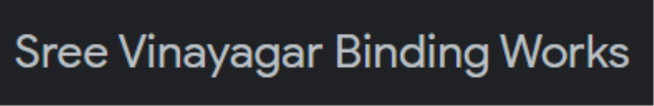 Sree Vinayagar Binding Works - Cottonpet - Bengaluru