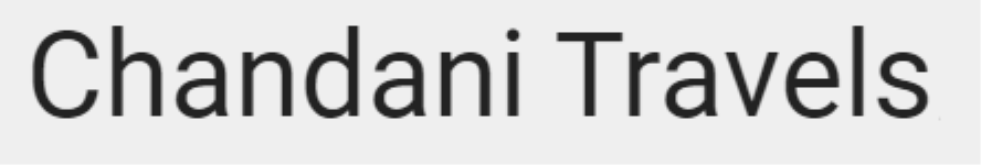 Chandani Travels - Race Course Road - Vadodara