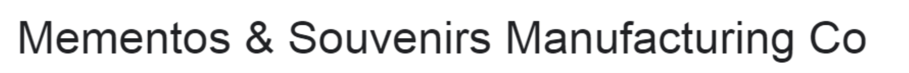 Mementos & Souvenirs Mfg Co - Sector 10 - Gurgaon