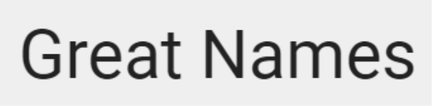 Great Names - South Extension 2 - Delhi