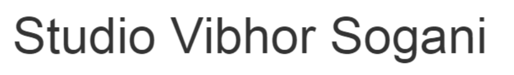 Studio Vibhor Sogani - Mehrauli - Delhi