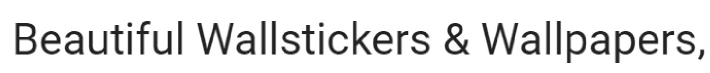 Beautiful Wallstickers & Wallpapers - Minister Road - Hyderabad