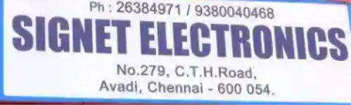 Signet Electronics - Avadi - Chennai