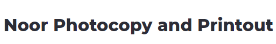 Noor Photocopy and Printout - Goyla Village - Delhi