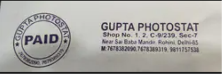 Gupta Photostat - Rohini - Delhi