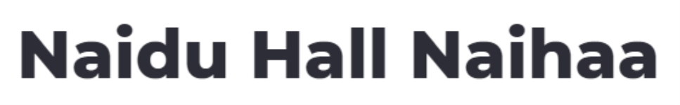 Naidu Hall Naihaa - Adyar - Chennai