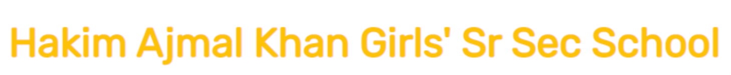 Hakim Ajmal Khan Girls School - Daryaganj - Delhi