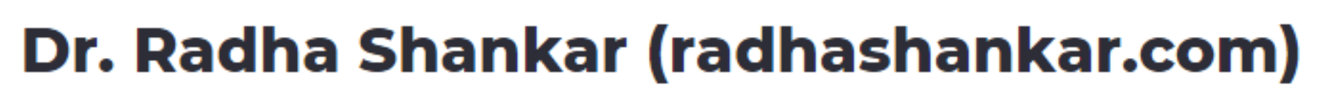 Dr. Radha Shankar (Homoeopathyremedy.Com) - Goregaon West - Mumbai