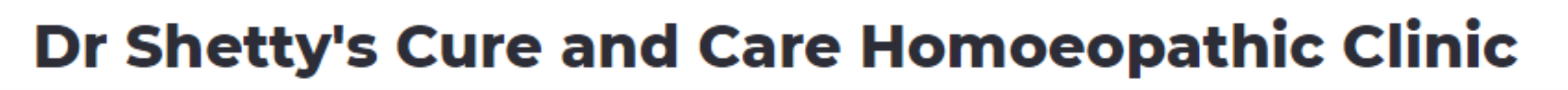 Dr. Shettys Cure And Care Homeopathic Clinic - Vasai West - Palghar