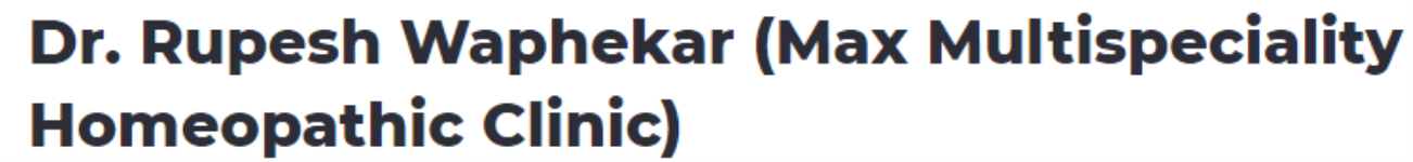 Max Multispeciality Homeopathic Clinic - GB Road - Thane