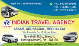 Indian Travel Agency - Kahilipara - Guwahati