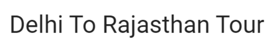 Delhi To Rajasthan Tour - Sanganer - Jaipur