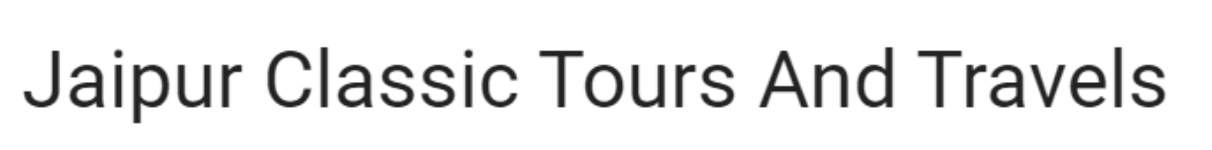 Jaipur Classic Tours And Travels - Jnu Hostel Road - Jaipur