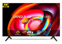 Sansui 109 cm Ultra HD LED Smart Android TV JSWASUHD