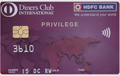 HDFC Diners Club Privilege Credit Card