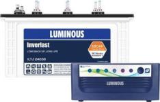 Luminous Inverlast ILTJ 24036 With Eco Volt Neo 850 Pure Sine Wave Inverter
