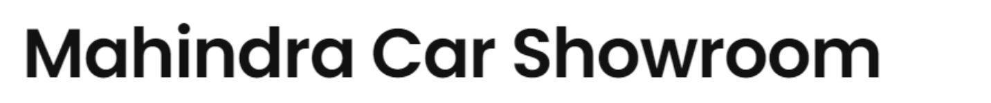 Mahindra Car Showroom - Ramavarappadu - Vijayawada