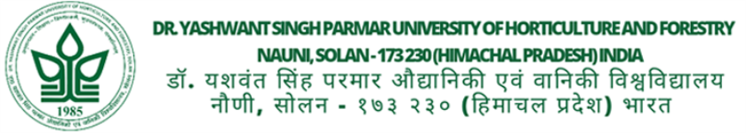 Dr YS Parmar University of Horticulture and Forestry - Solan
