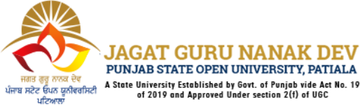 Jagat Guru Nanak Dev Punjab State Open University - Patiala