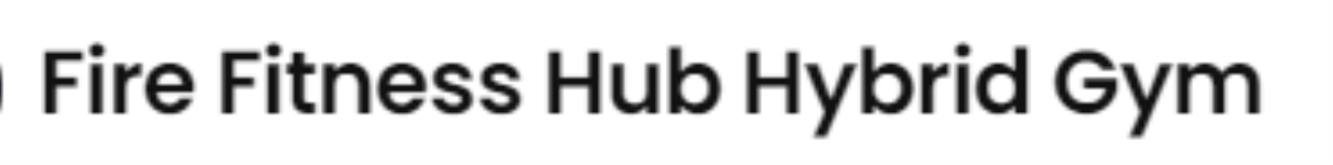 Fire Fitness Hub Hybrid Gym - Ludhiana