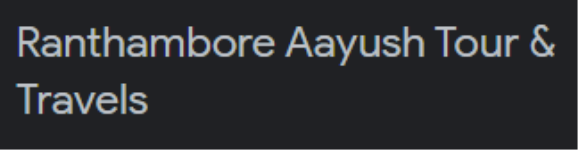 Ranthambore Aayush Tour and Travels - Indra Colony - Sawai Madhopur