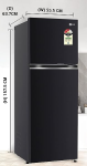 LG 246 L Double Door Refrigerator GL-S262SESX