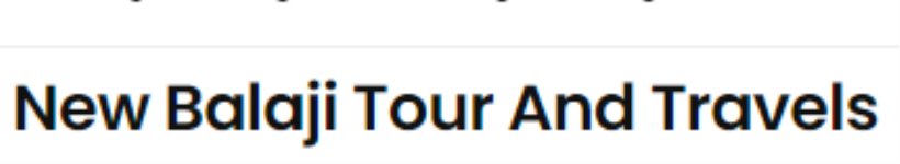 New Balaji Tour and Travels - Masoodabad - Aligarh