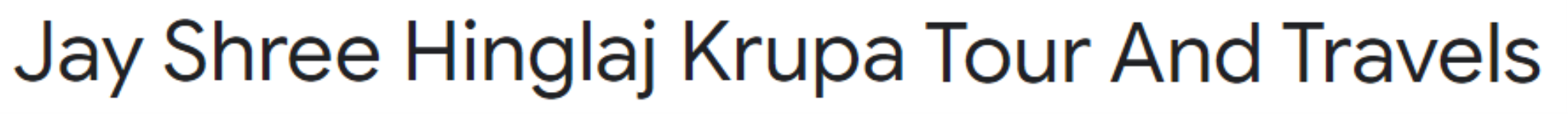 Jay Shree Hinglaj Krupa Tour and Travels - Gadhechi Vadala - Bhavnagar