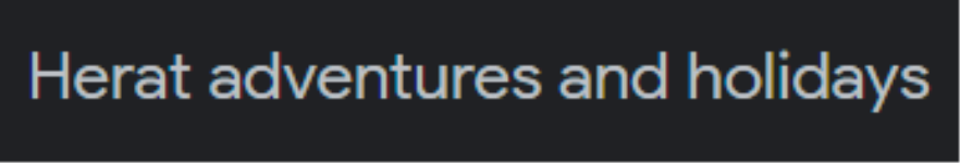 Herat Adventures and Holidays - Kaliyabad - Bhavnagar