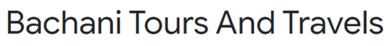 Bachani Tours and Travels - Sindhunagar - Bhavnagar