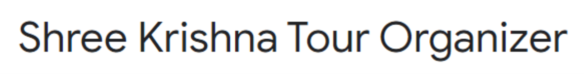 Shree Krishna Tour Organizer - Sardar Nagar - Bhavnagar