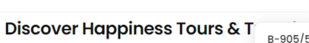 Discover Happiness Tours and Travels - Mehganinagar - Gandhinagar