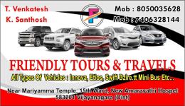 Friendly Tours and Travels - 1St Cross Rd - Hospet