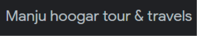 Manju Hoogar Tour and Travels - Bijakal - Hospet