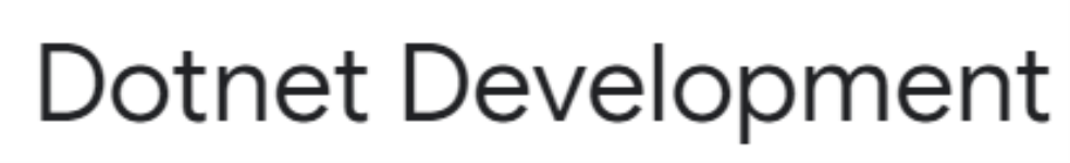 Dotnet Development
