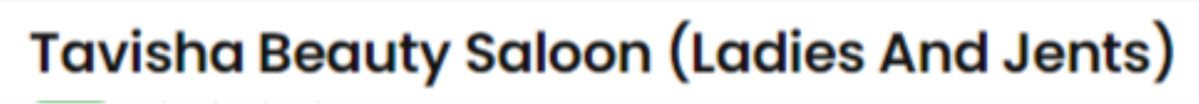 Tavisha Beauty Salon - Mandi - Manali