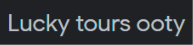 Lucky Tours - Manthada - Ooty