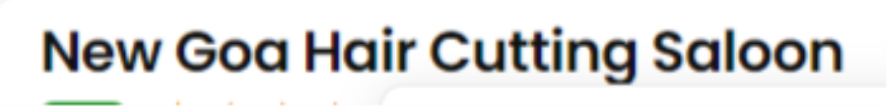 New Goa Hair Cutting Salon - Caranzalem - Goa