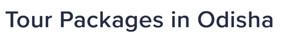 Tour Packages in Odisha - Basantpur - Puri
