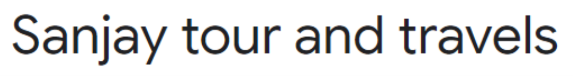 Sanjay Tour and Travels - Rohta Rd - Meerut