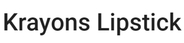 Krayons Lipstick