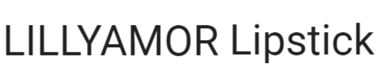 Lillyamor Lipstick