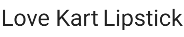 Love Kart Lipstick