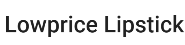 Lowprice Lipstick