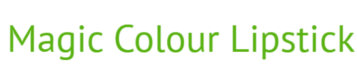 Magic Colour Lipstick