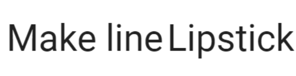 Make Line Lipstick