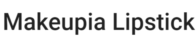 Makeupia Lipstick
