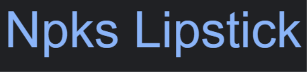 Npks Lipstick