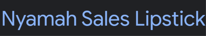 Nyamah Sales Lipstick